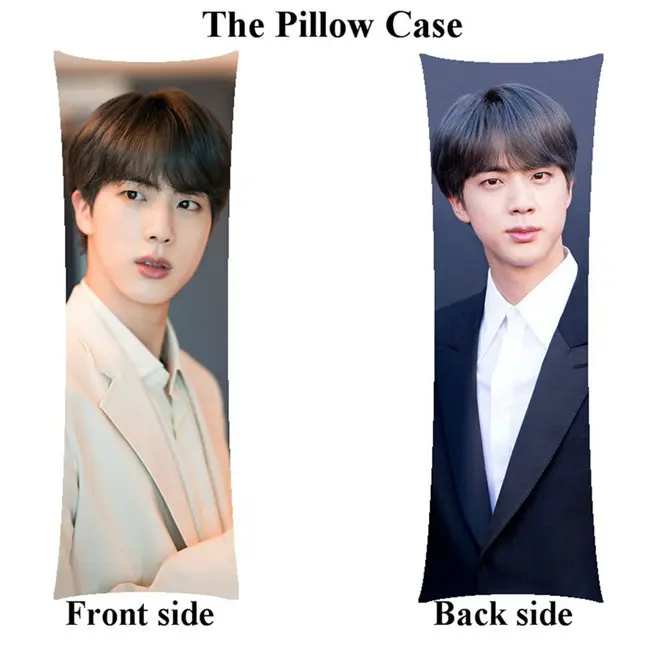 pillowcase Bangtan чехол для подушки для мальчиков Jin JungKook домашний длинный Чехол для подушки на заказ на день рождения - Цвет: pillowcase