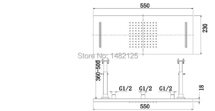 2018 оптовая продажа Новое поступление роскошный Твердый латунный Скрытый Ванная