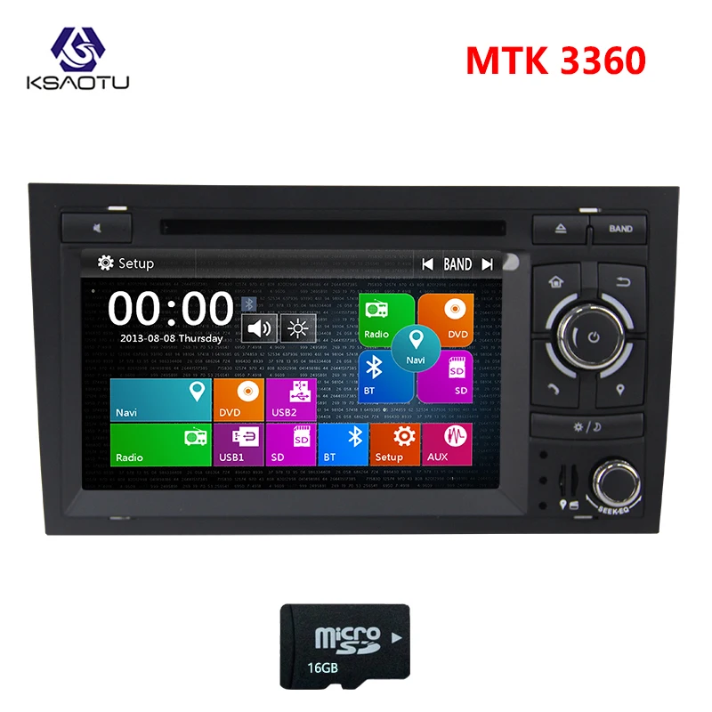 KSAOTU 7 &quotDAB + Win8 UI автомобильный DVD плеер SD GPS для Audi A4|Автомагнитолы| |