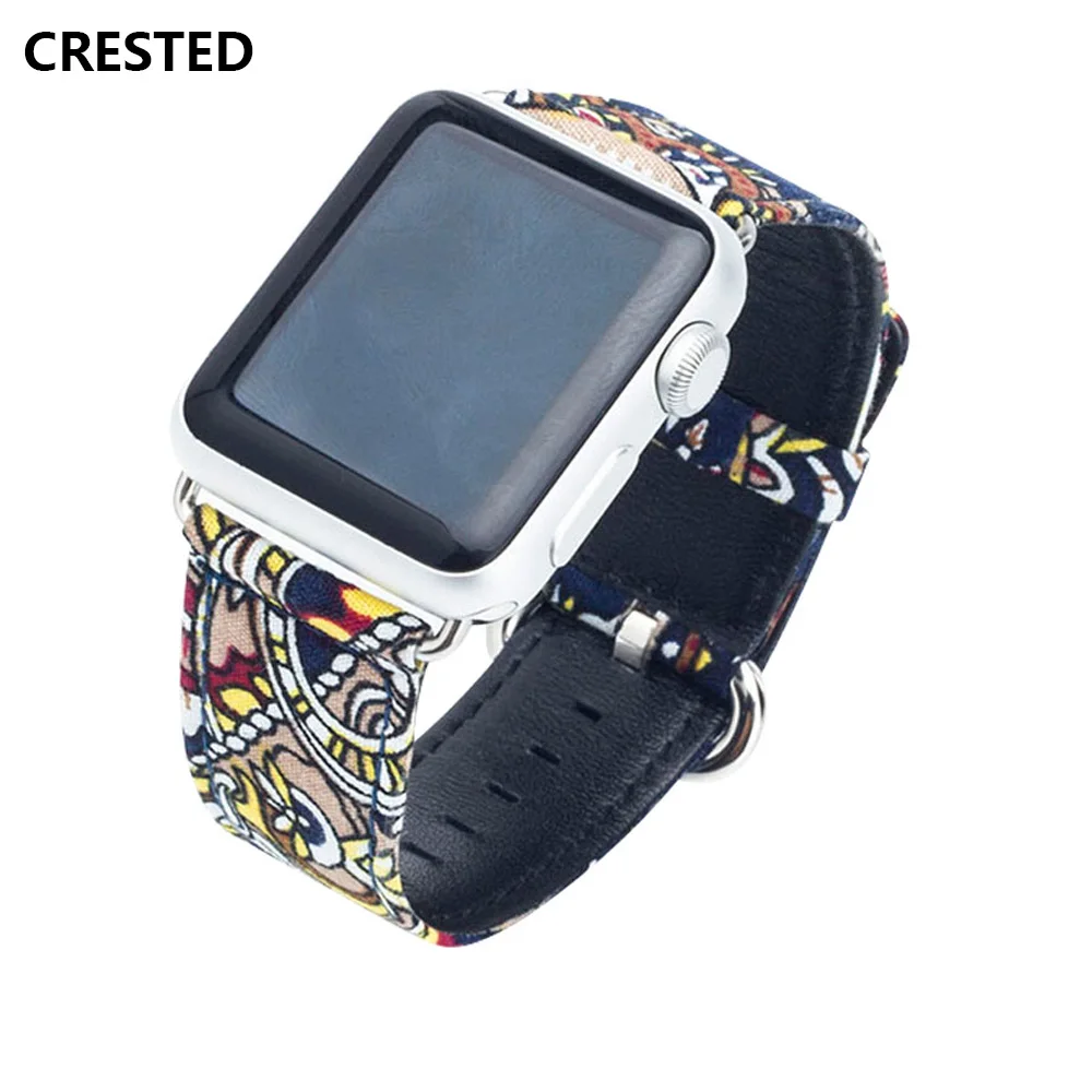 Холщовый ремешок для apple watch ремешок iwatch 4 группа 42 мм 44 мм 38 мм 40 мм браслет colck часы аксессуары apple watch 4 3 2 1