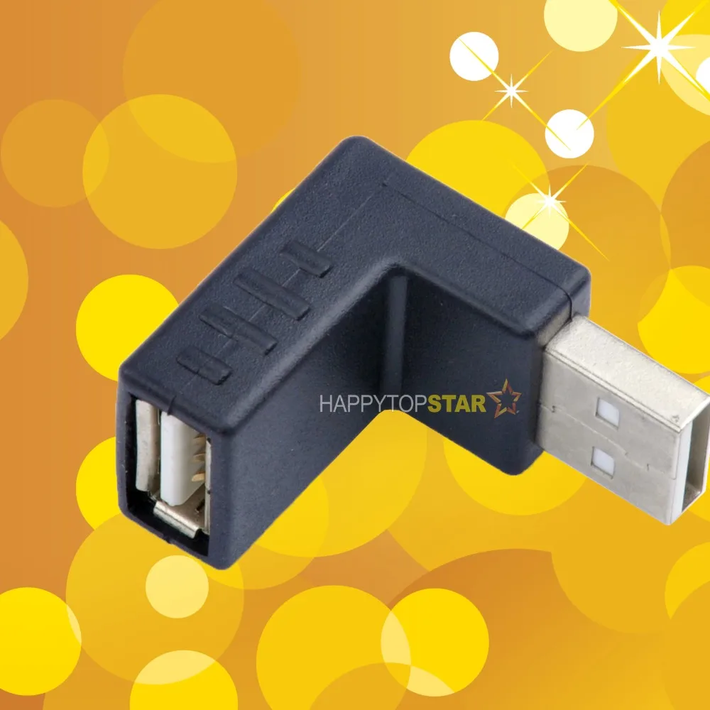 Угловой поворотный адаптер преобразователь USB 2 0 1 папа мама 480 М L (в вниз) легко