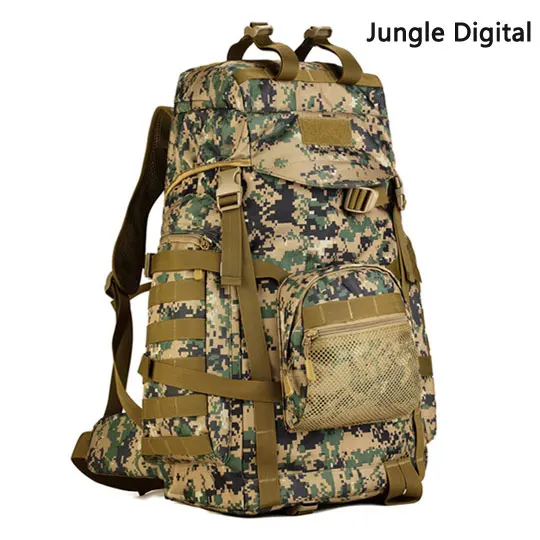 Jungle Digital Тактический Военный Рюкзак Molle камуфляж путешествия Спорт на открытом воздухе Ультра-легкая сверхмощная сумка Кемпинг Туризм прямая - Цвет: Jungle Digital