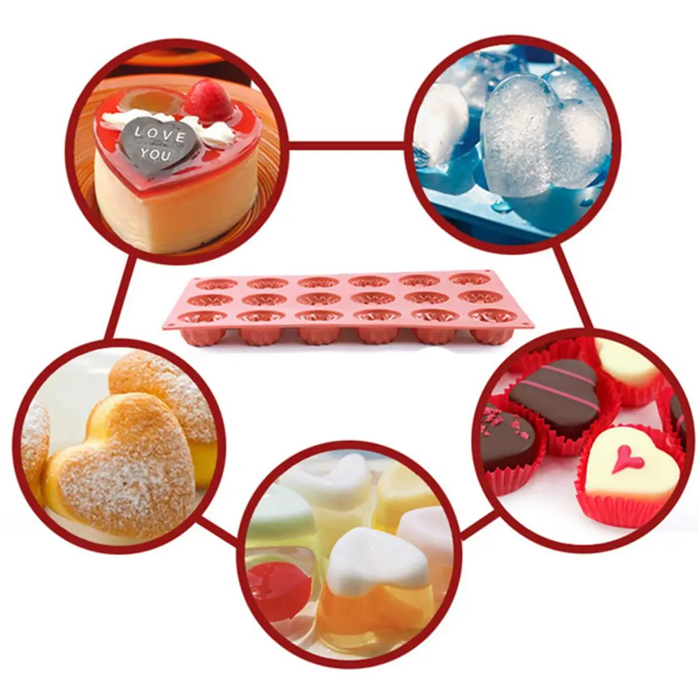 Семья выпечки 8 отверстий цветок серии силиконовые антипригарные гибкие формы