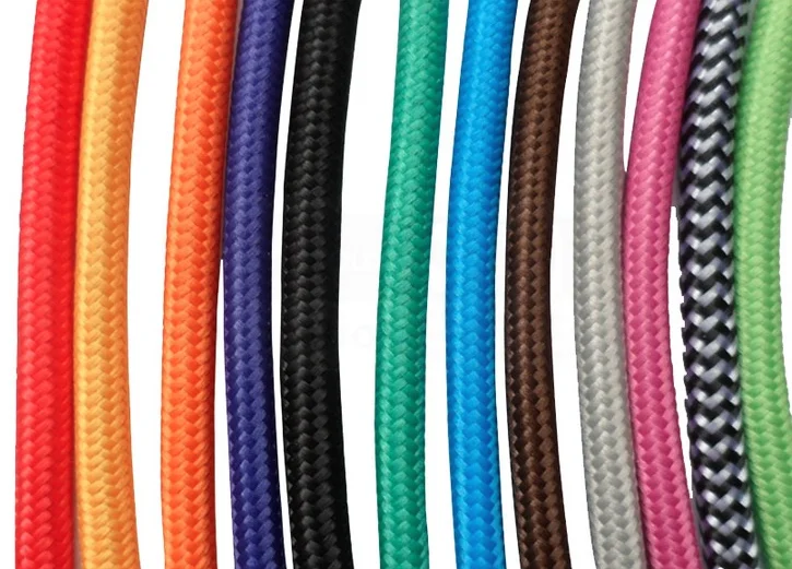 Античный покрытый тканью электрический шнур винтажный тканевый Плетеный