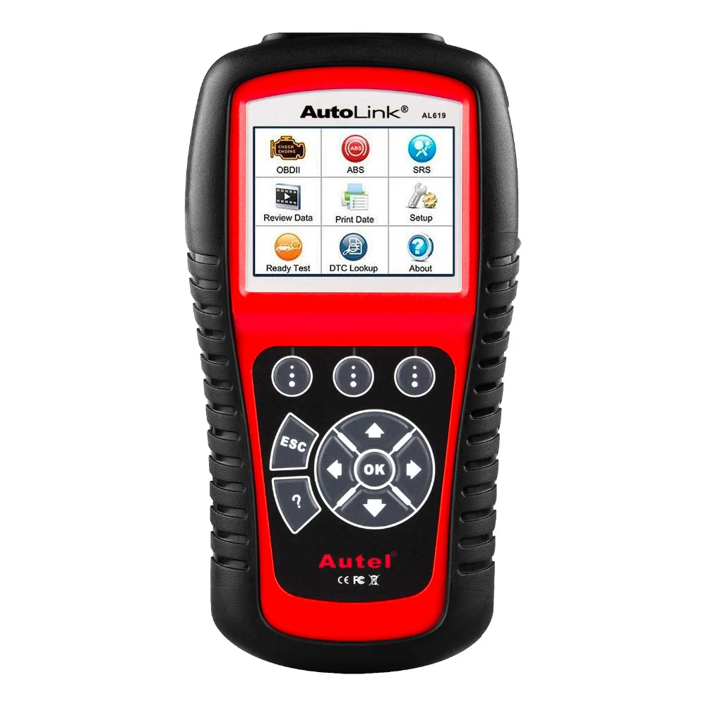 Бесплатная доставка! 100% оригинальный Autel AL619 Autolink двигатель ABS SRS Авто OBD2 сканер