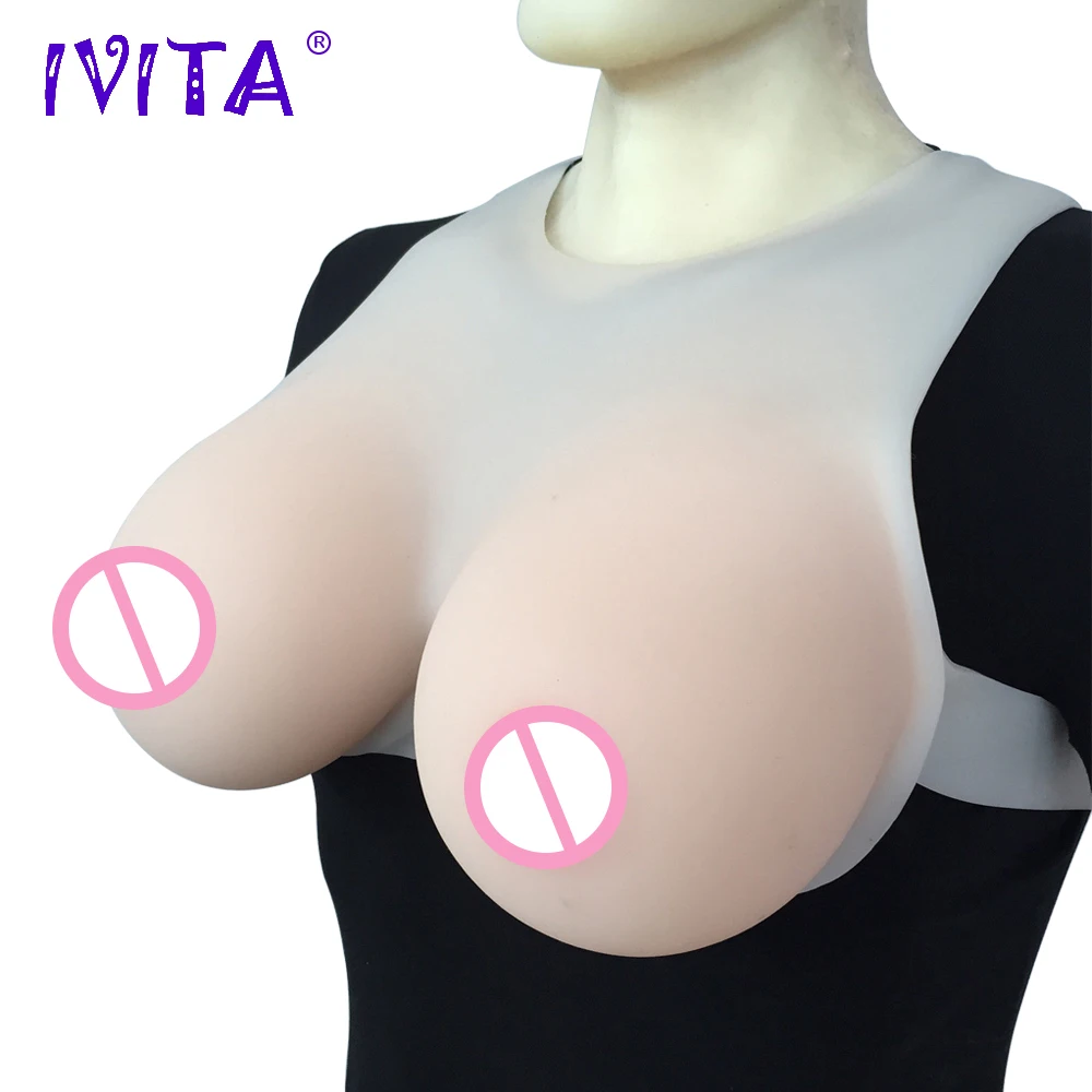 IVITA 4100g искусственные силиконовые формы груди Трансвестит поддельные усилитель