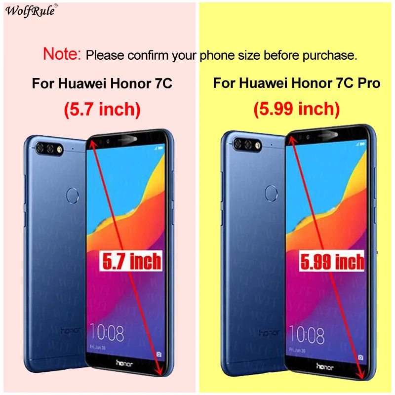 Для Huawei Honor 7C Pro Чехол держатель кольца Бампер Защитный Жесткий для задней панели