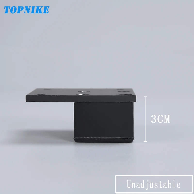 Unadjustable-3cm TOPNIKE 4 шт/лот серебряные ножки шкафа из алюминиевого сплава настраиваемая высота квадратная регулируемая нога стола ТВ ножки шкафа - Цвет: Unadjustable-3cm