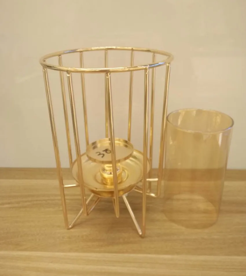 Новый Европейский подсвечник Железный Подсвечник геометрические настольные