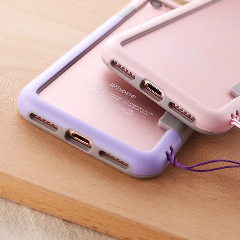 Hotr для iphone 6 бампер мягкий прорезиненный чехол бампер рамка для Apple 6s Hybrid Bumber чехол для iphone 6s 6s plus гибкий Корпус из ТПУ
