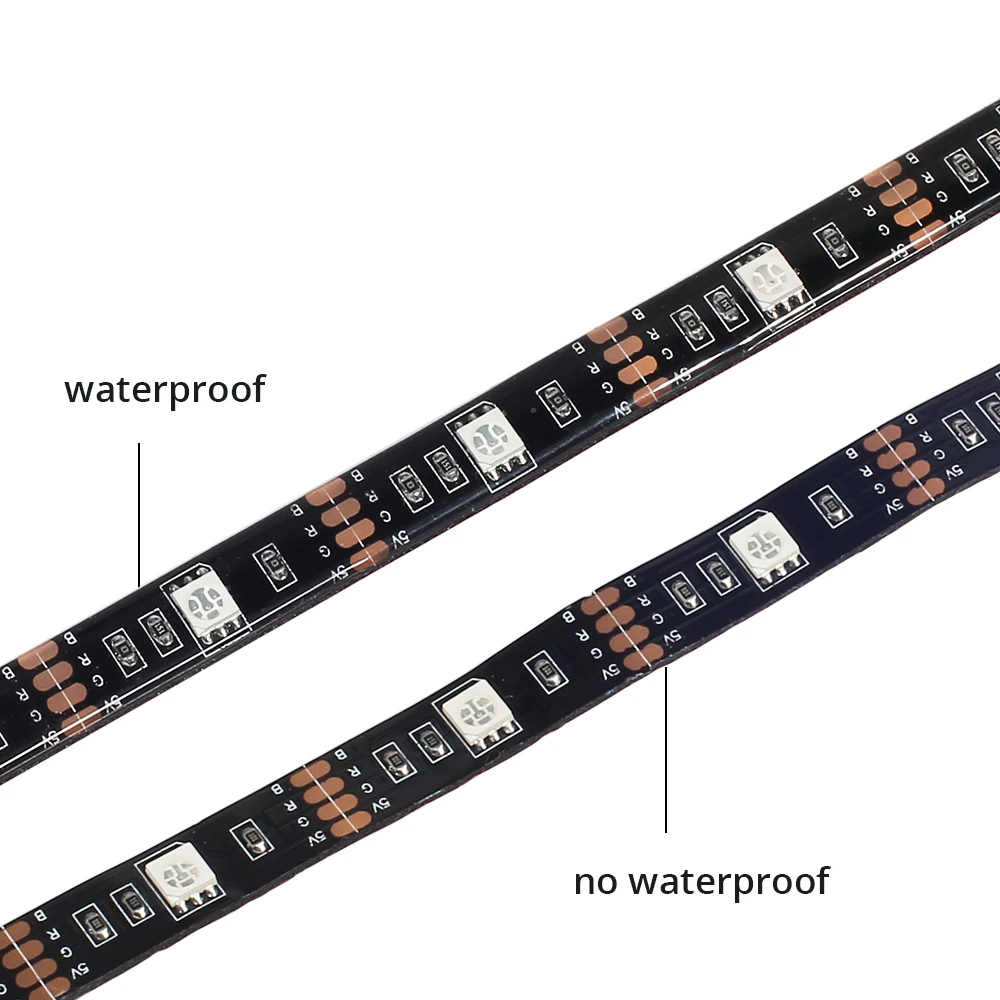 5V 5050 RGB USB Светодиодная лента 24Key ИК пульт дистанционного управления для ТВ