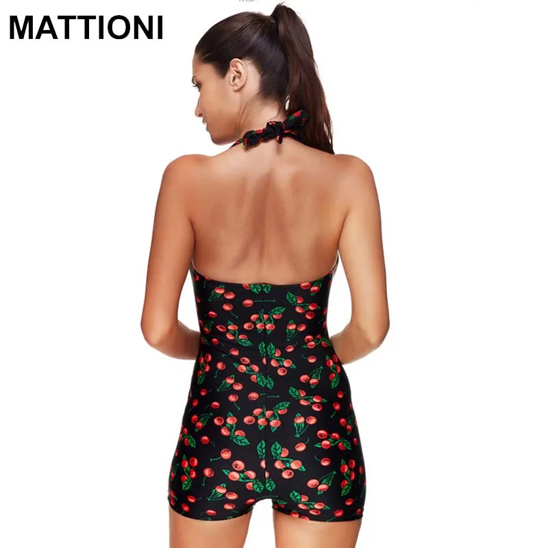 MATTIONI Women Swimwear One Piece Print Style Push Up Swimsuit Sexy Women's Body Swimming Suit | Спорт и развлечения