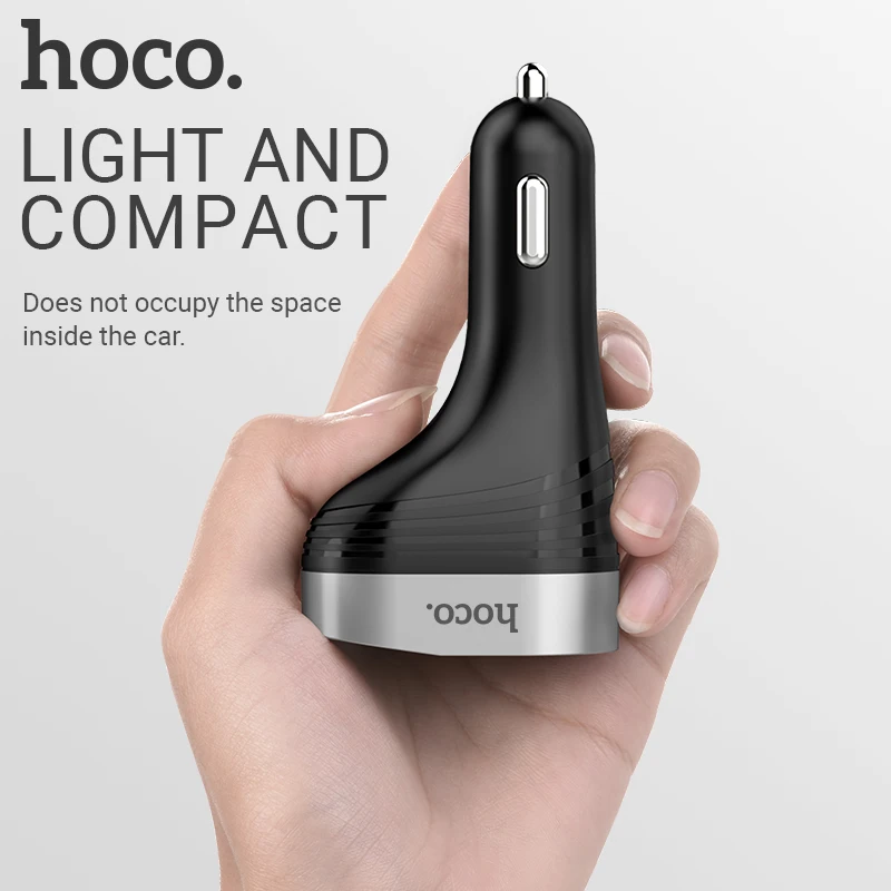 Hoco двойной usb прикуриватель порт адаптер сплиттер 12 В 24 Автомобильное зарядное
