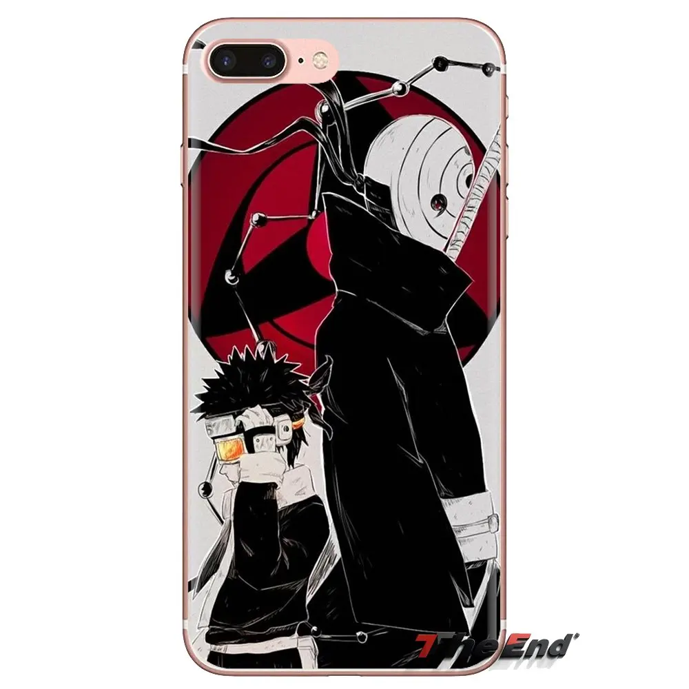 For LG Spirit Motorola Moto X4 E4 E5 G5 G5S G6 Z Z2 Z3 G2 G3 C Play Plus Mini Transparent TPU Housing naruto Uchiha Madara Obito |