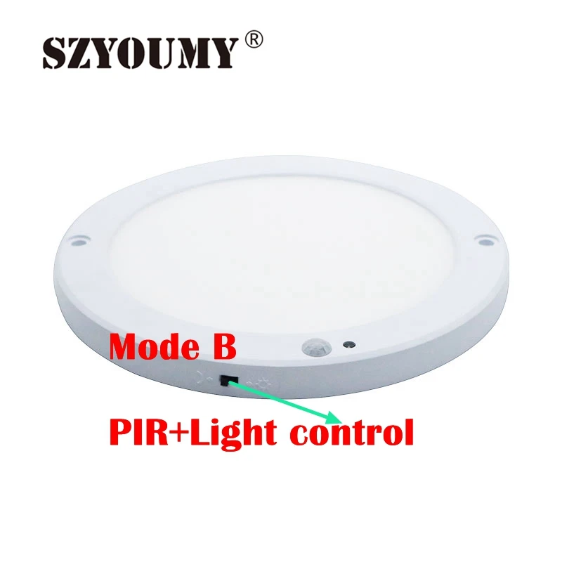 SZYOUMY LED панель света PIR датчик движения Детектор тела потолок 18 Вт 15 мм ультра