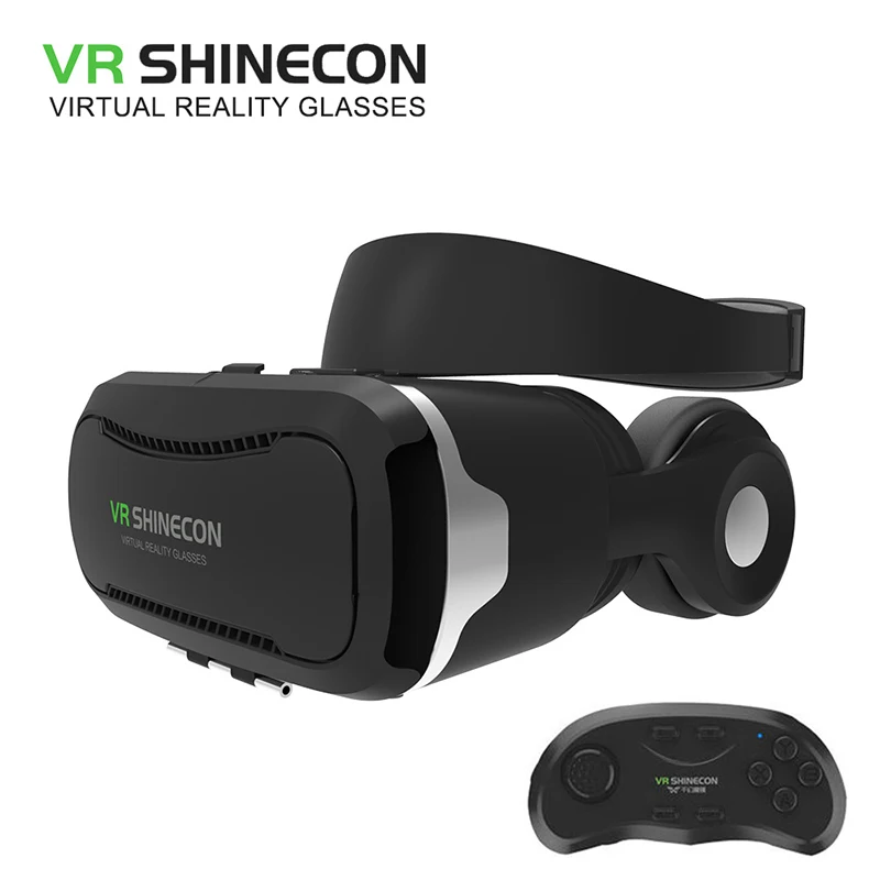 SHINECON 4 0 VR box 2 Очки виртуальной реальности google cardboard 3D очки с гарнитурой для