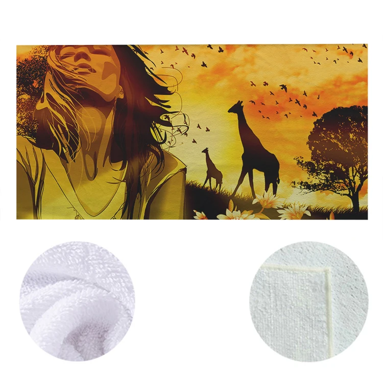 Offerte Personalizzato Telo Mare Non Sbiadirsi In Microfibra Toalla De Playa Ambientazione Esterna Viaggi Nuoto Sport Camping Bagno Tappetino Yoga Coperta Tappeto Personalizzato