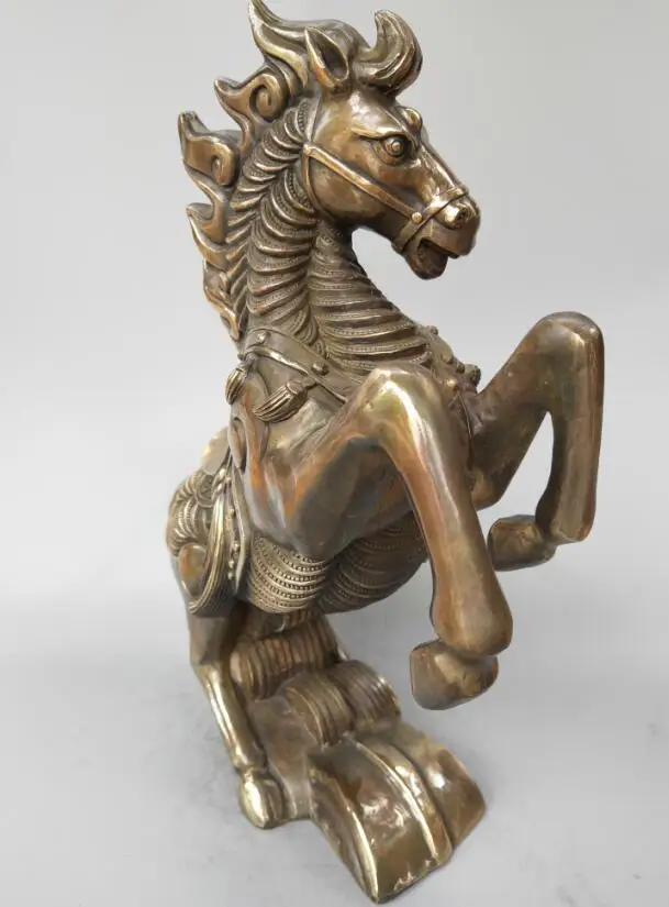 

China's pure brass Seiko carving horse wealth crafts statue