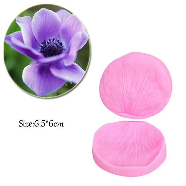 Cineraria и Anemone Вайнер резак комплект силиконовые формы помадка Sugarcraft Плесень Набор