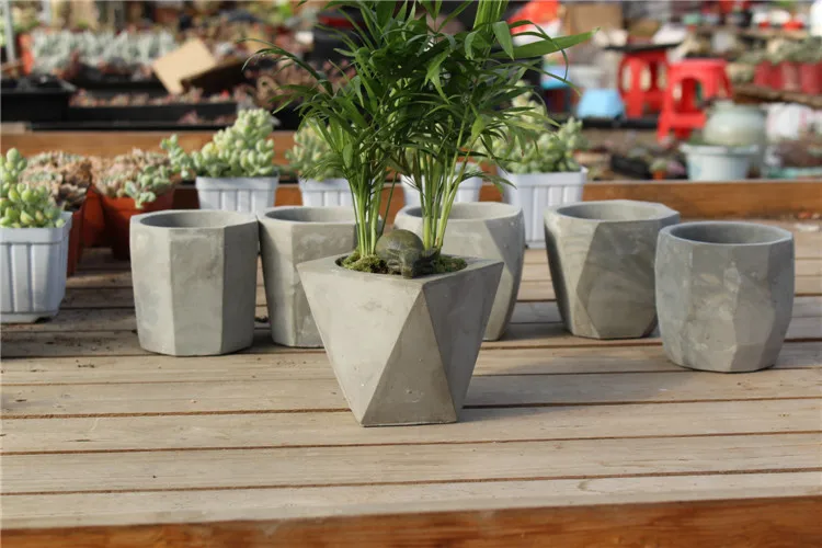 12 шт./лот креативная многоугольная ваза форма для бетона ручная работа украшение
