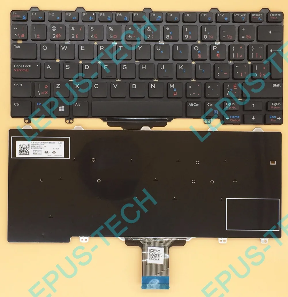 Оригинальная клавиатура CA CF для DELL XPS 12 9250 E5250 3150 3160 | Компьютеры и офис