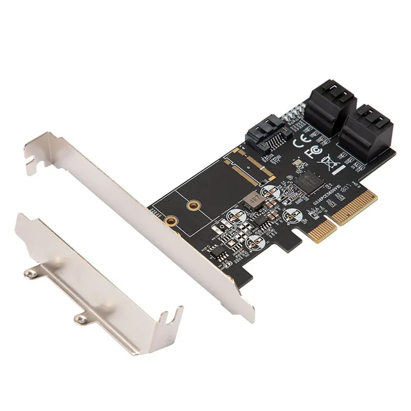 H1111Z Плата расширения PCI E SATA адаптер 4X 8X 16X PCIE карта Express 3 0 5 Порты SATAIII 6 Гбит/с карты