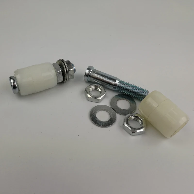 

Sliding gate nylon rollers/wheels,door nylon roller.Nylon intermediate position with protrusion,length 40mm bolt M14x68