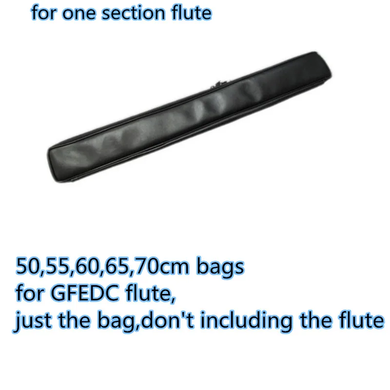 

High Quality portable 1-section irish Flute Bag double zipper PU case thick shockproof dizi xiao gig cover CDEFG key strap