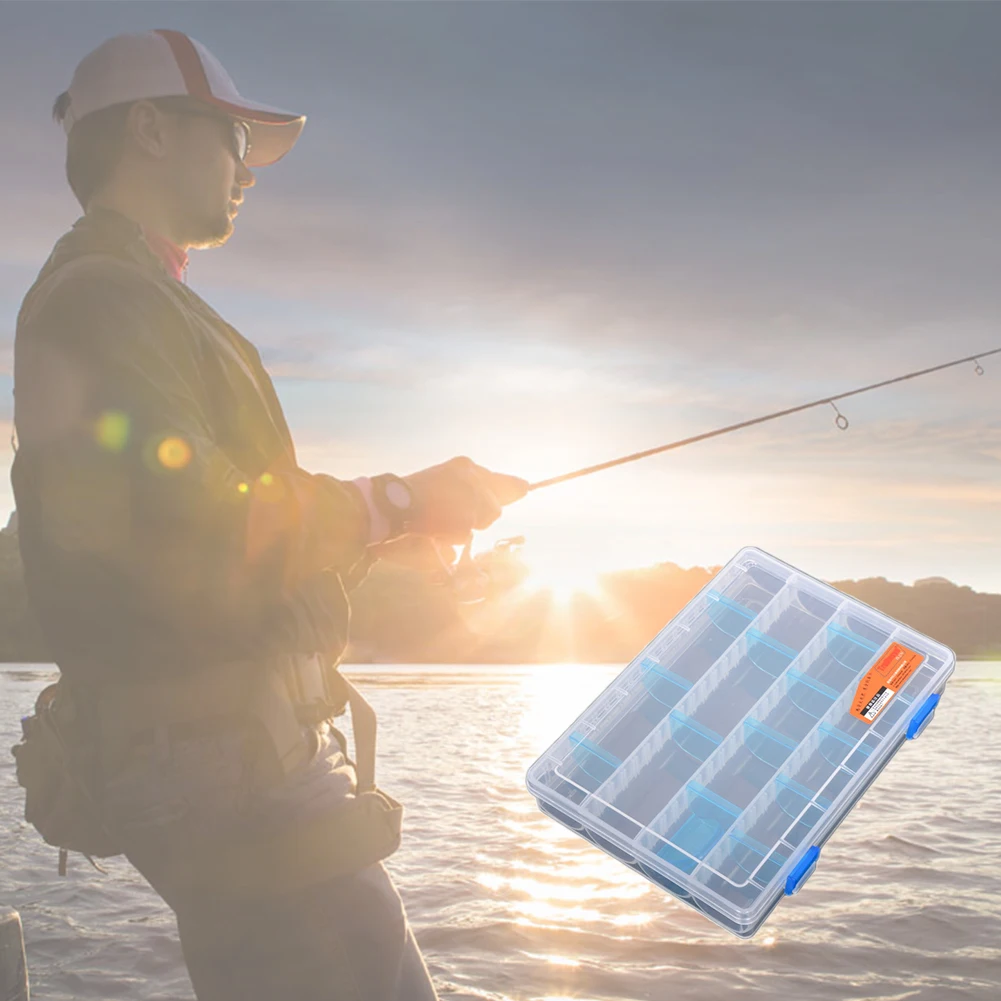 Ударопрочный Рыбалка снасти Box с подставки приманки хранения Инструменты Легкий