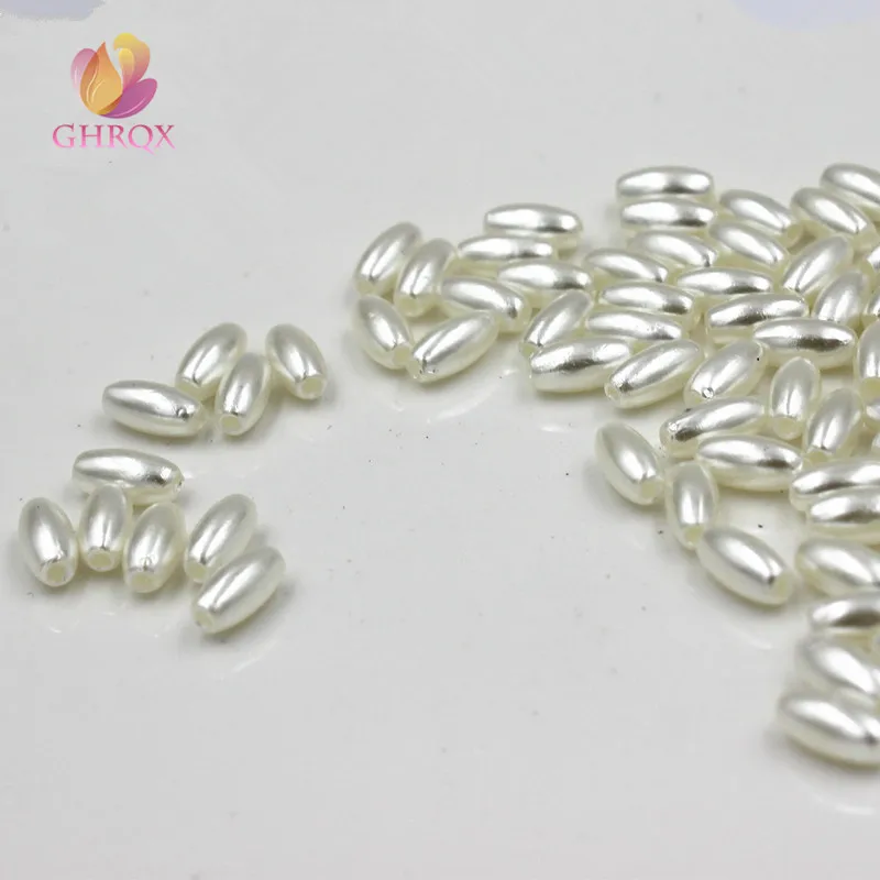 Овальные бусины из АБС-пластика 6*12 мм ювелирные аксессуары 50 шт. для одежды |