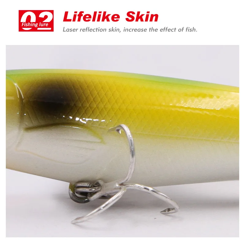 TacklePRO PE20 Whopper plopper  Floating  Fishing Lure Soft Rotating Tail 13g/90mm Hard Bait Topwater Fishing Gear Shone baits