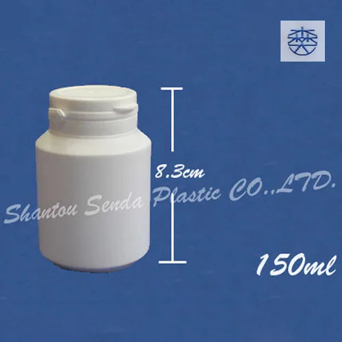 20 шт./лот Жевательная резинка xylitol пластиковая бутылка, HDPE бутылка с отрывной крышкой 150 мл, пластиковые украшения для бутылок Оптом