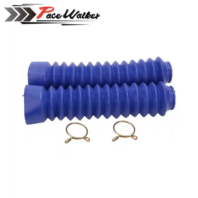 1 пара резиновая черный Универсальный мотоциклов Вилка Gaiter Обложка шок Ботинки