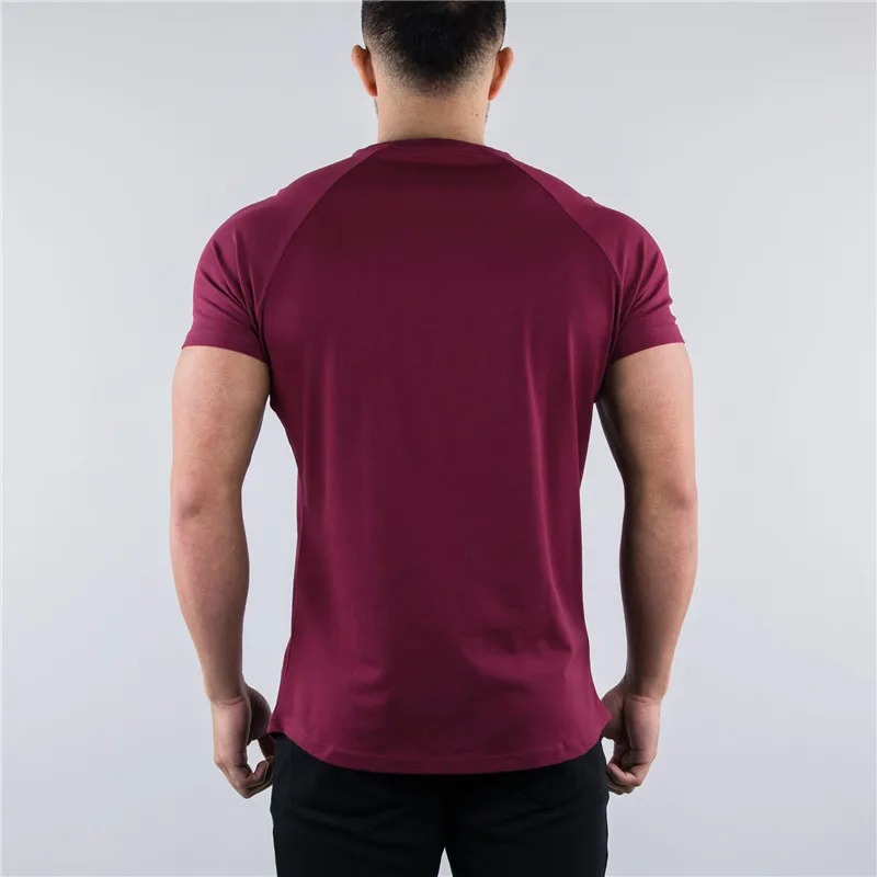 Новая хлопковая Футболка ALPHALETE itness мужские спортивные футболки с коротким