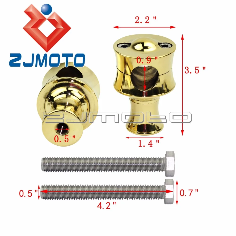 Универсальные 25 мм Твердые Латунные рулевые подъемники для мотоцикла 1 дюйм Harley