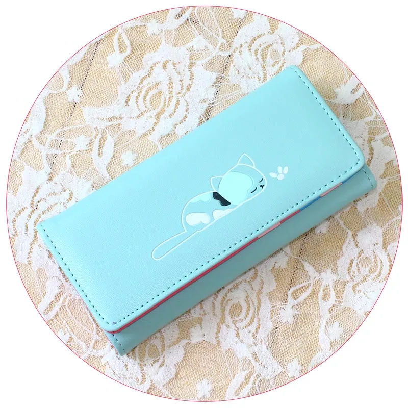 Women Wallets Lady Purses Handbags Coin Purse Long Clutch Moneybags Lovely Cat Wallet ID Cards Holder Pocket Bags Notecase Pouch | Багаж и