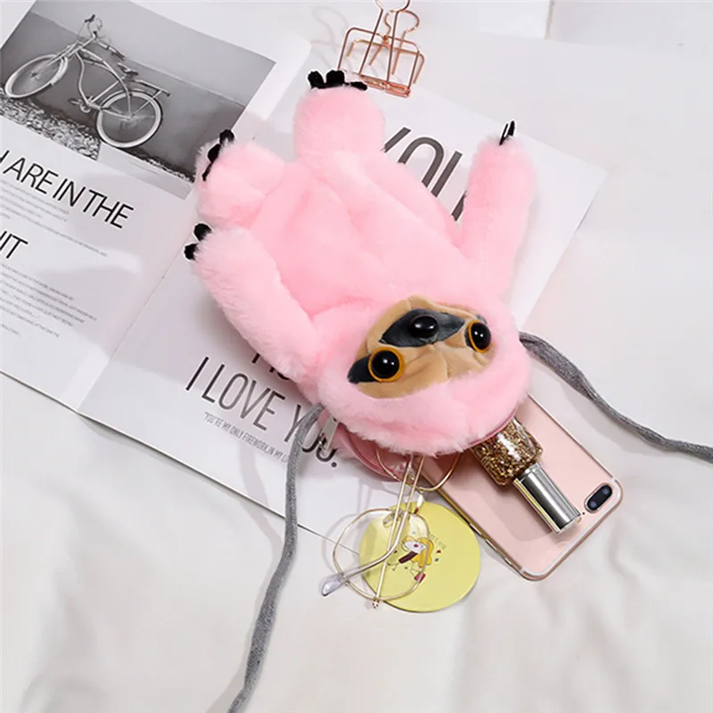 Kawaii Девушка коала Ленивец крест тела сумка милые дети мягкие плюшевые игрушки