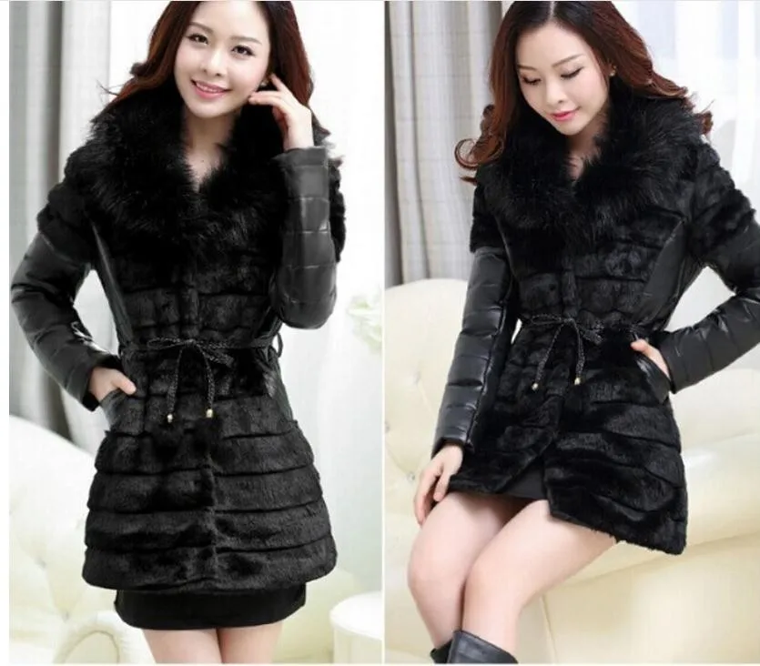 Бесплатная доставка женские лоскутные куртки из искусственной кожи с