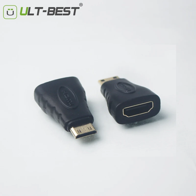 Ульт-лучший HDMI адаптер мини папа к тип A Разъем позолоченный 1080P для HDTV diaplay |