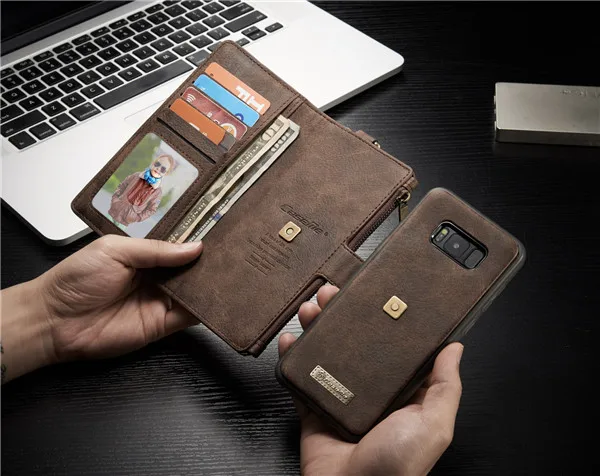 Brown Для Coque huawei mate 20 Pro чехол Роскошный кошелек на молнии Folio Flip Магнитный чехол из натуральной кожи чехол для huawei mate 20 - Цвет: Brown