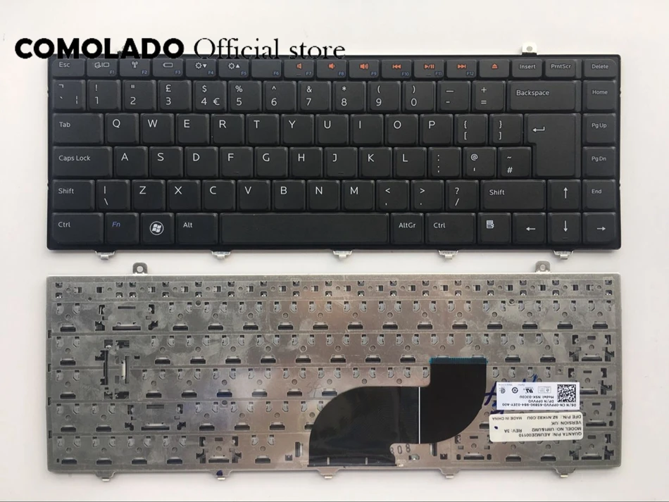 Английская клавиатура для Dell Inspiron 14z 1470 15z 1570 Studio 14 1440 1450 1457 1458 S1440 черная