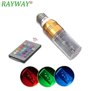 Светодиодный прожектор с акриловым кристаллом, RGB, E27, E14, 16 цветов, светодиодный, E27