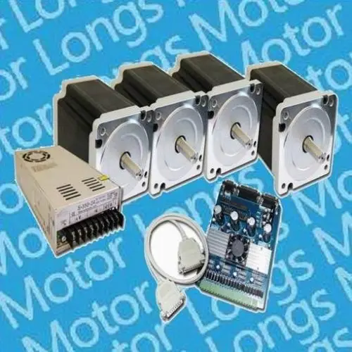 4 оси Nema 23 шаговый двигатель 270oz-in 1.0a 23HS8630B двойной вал и плата драйвера TB6560