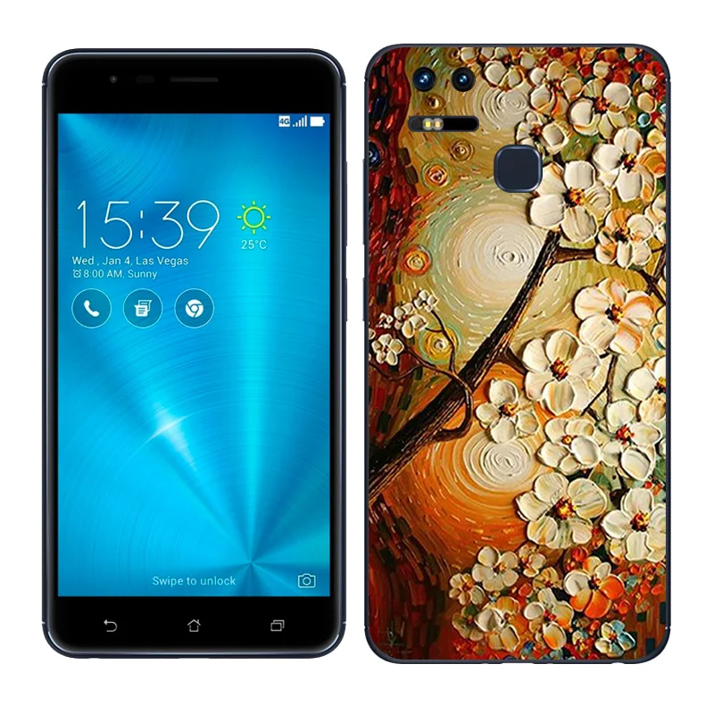 Мягкий ТПУ чехол для Asus Zenfone 3 Zoom ZE553KL 5 дюйма Силиконовый Чехол Для масляная