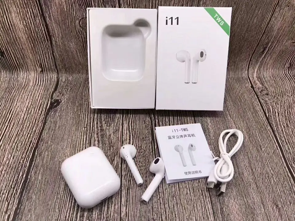 Наушники I11 TWS Bluetooth 5 0 беспроводные наушники с кнопкой управления микрофоном мини