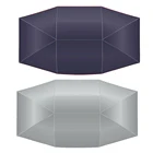 Универсальная защита от УФ-лучей 4*2,1 м, автомобильный зонт, солнцезащитный козырек, тент из ткани Оксфорд, серебристая УФ-защита, автомобильные аксессуары