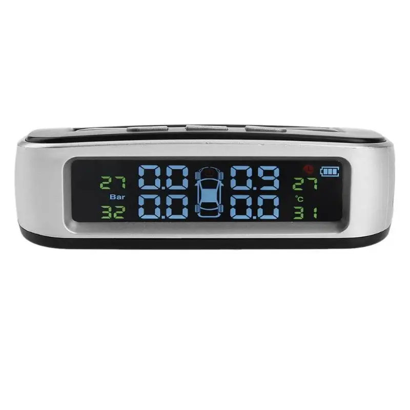 Умная солнечная система контроля давления в автомобильных шинах TPMS, система солнечной энергии с 4 внутренними датчиками, система охранной сигнализации для автомобильных колес s