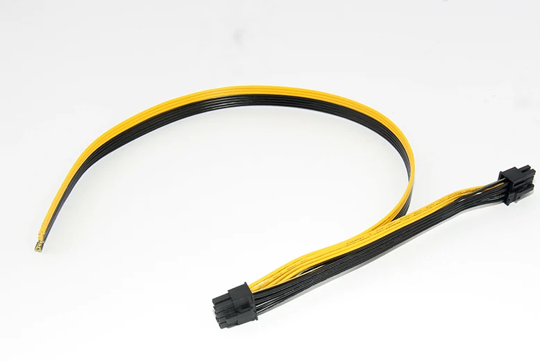 6 шт./лот двойной порт PCI-E PCIE PCI Express 8Pin видеокарта DIY плоский кабель электропитания