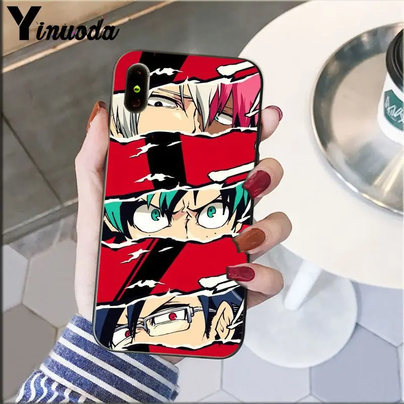 Yinuoda My Hero Boku no Hero Academy deku и bakugou чехол для телефона чехол для iPhone 8 7 6 6S Plus 5 5S SE XR X XS MAX Coque Shell - Цвет: A4
