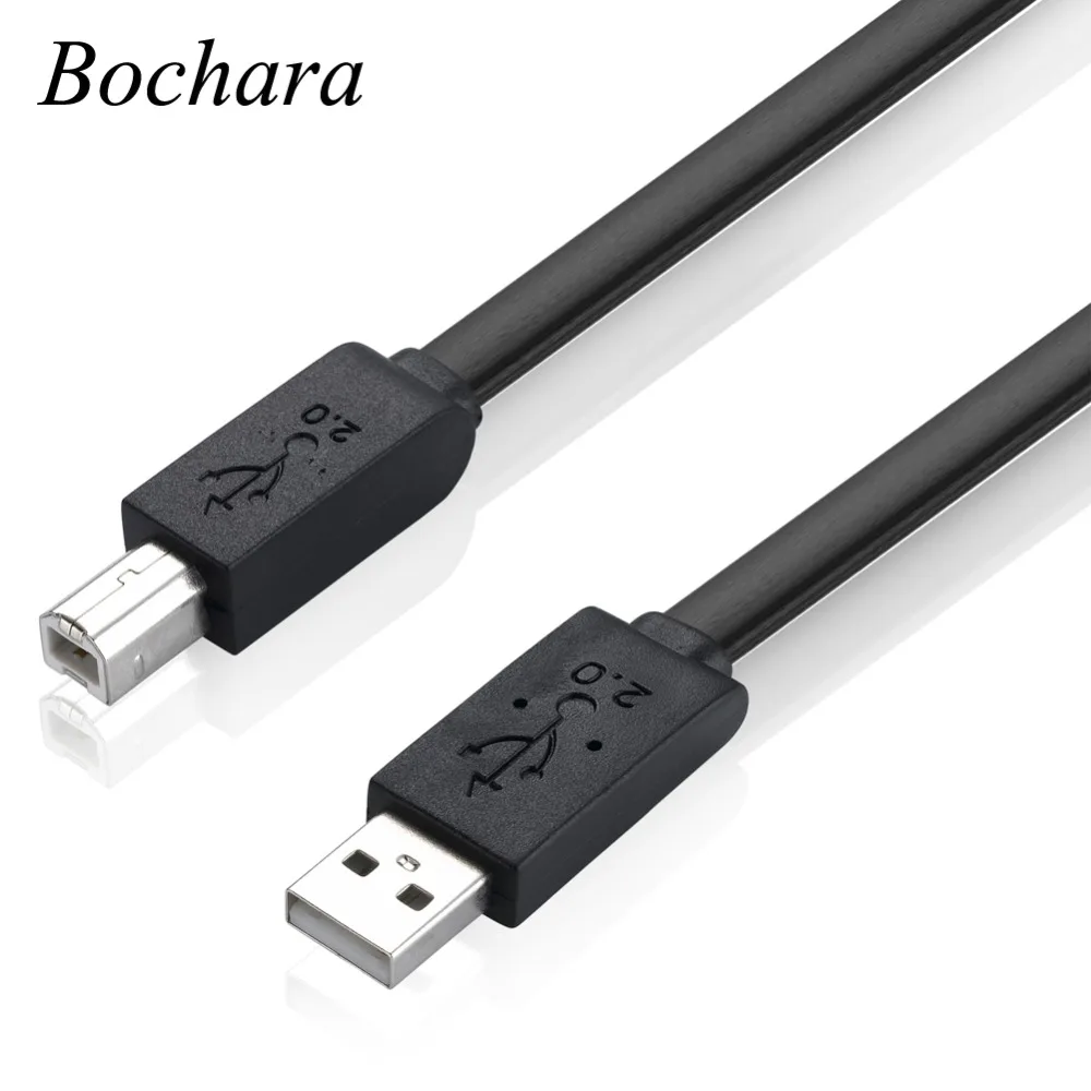 Плоский кабель USB 2 0 для принтера 1 5 м футов типа A папа Тип B сердечник из чистой